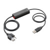 HP Poly APU-76 elektroniczny adapter hook-switch do zestawów słuchawkowych, zgodny z TAA (85R00AA)