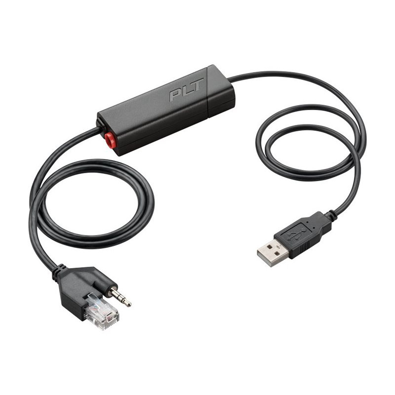 HP Poly APU-76 elektroniczny adapter hook-switch do zestawów słuchawkowych, zgodny z TAA (85R00AA)
