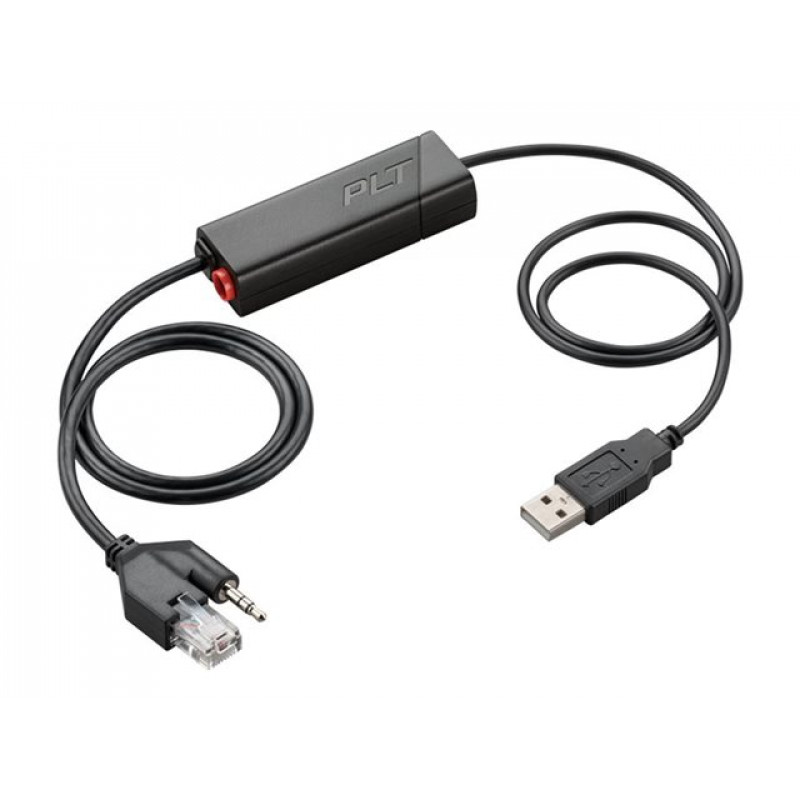 HP Poly APU-76 elektroniczny adapter hook-switch do zestawów słuchawkowych, zgodny z TAA (85R00AA)