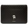 Karl Lagerfeld KLCS14SAKHPKK Etui na laptopa 14", czarny, Saffiano Monogram Ikonik