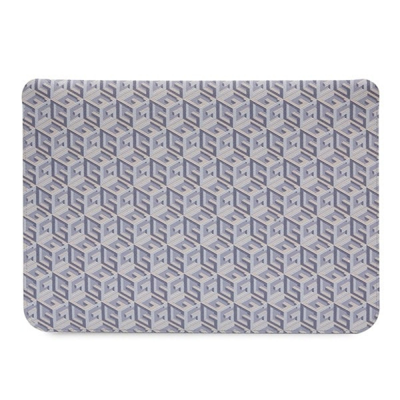 Etui na laptopa Guess GUCS16HGCFSEB do 16 cali, GCube Stripe, niebieskie
