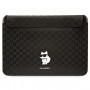 Etui na laptopa Karl Lagerfeld KLCS14SAKHPCK na 14 cali, czarne, Saffiano Monogram Choupette