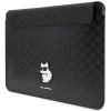 Etui na laptopa Karl Lagerfeld KLCS14SAKHPCK na 14 cali, czarne, Saffiano Monogram Choupette