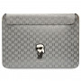 Karl Lagerfeld KLCS14SAKHPKG Etui na laptopa 14", srebrne, Saffiano Monogram Ikonik