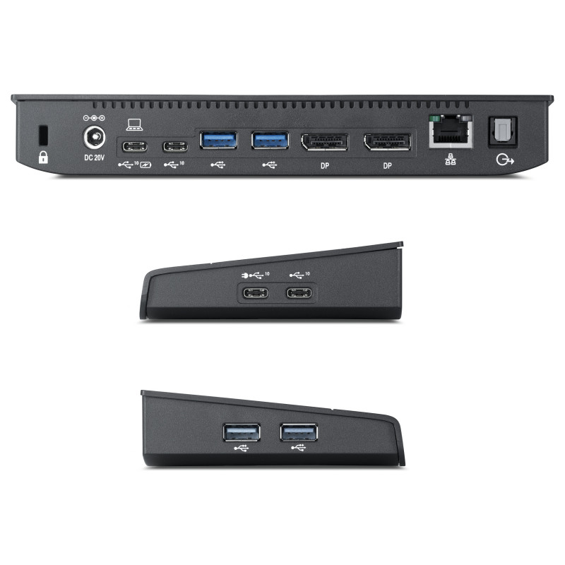 Fujitsu PR09 S26391-F6007-L500 replikator portów, USB-C, 2 x DP, 120 W