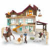 Schleich Horse Club Willa nad jeziorem i padok zestaw zabawkowy 42785