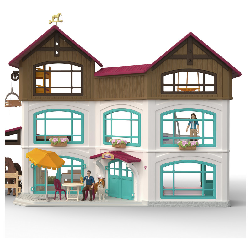 Schleich Horse Club Willa nad jeziorem i padok zestaw zabawkowy 42785