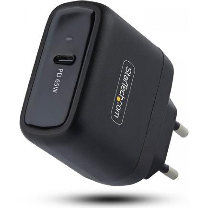 StarTech.com 1065EB-WALL-CHARGER 65 W USB-C GaN ładowarka do laptopa, czarna