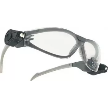 Okulary ochronne 3M LED Light Vision, oprawki srebrno-czarne, przezroczyste soczewki anti-scratch anti-fog, ochrona UV, zintegrowane światła LED