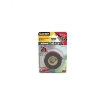3M Scotch Dwustronna Taśma Montażowa, 19 mm x 1,5 m, Extra Strong, Szara, Utrzymuje 6 kg na 30 cm 40021915