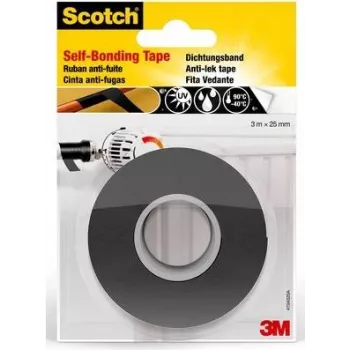 Taśma naprawcza silikonowa samowulkanizująca 3M Scotch 4704, 25 mm x 3 m, czarna