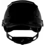 3M SecureFit X5512V-CE-4 Wentylowany Kask Ochronny ze Wskaźnikiem UV, Czarny, EN 397