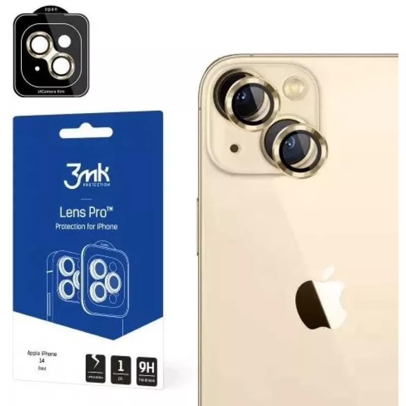 3MK Apple iPhone 14 Lens Protection Pro Gold