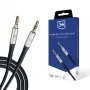 3MK AUX Cable Jack 3.5 mm - Jack 3.5 mm, 1 m, Czarny