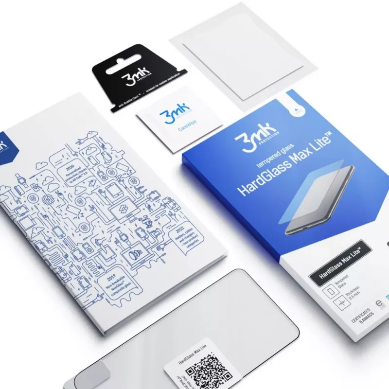 3MK HardGlass Lite Szkło hartowane do Xiaomi Redmi Note 12 5G / Poco X5 5G - Czarny