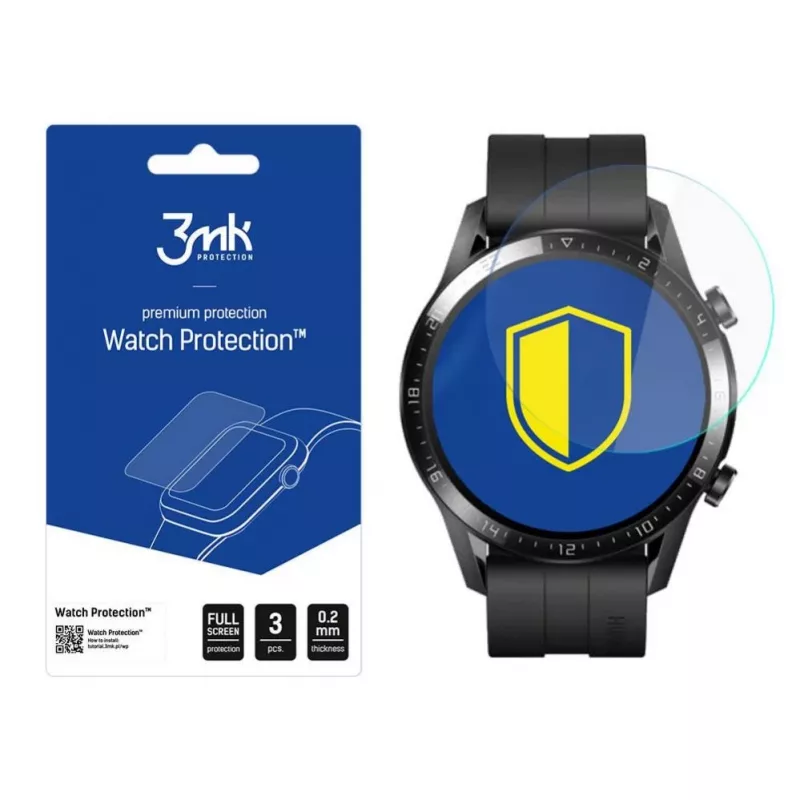 3MK Huawei Watch GT 2 46mm - 3mk Watch Protection v. FlexibleGlass Lite Screen Protector