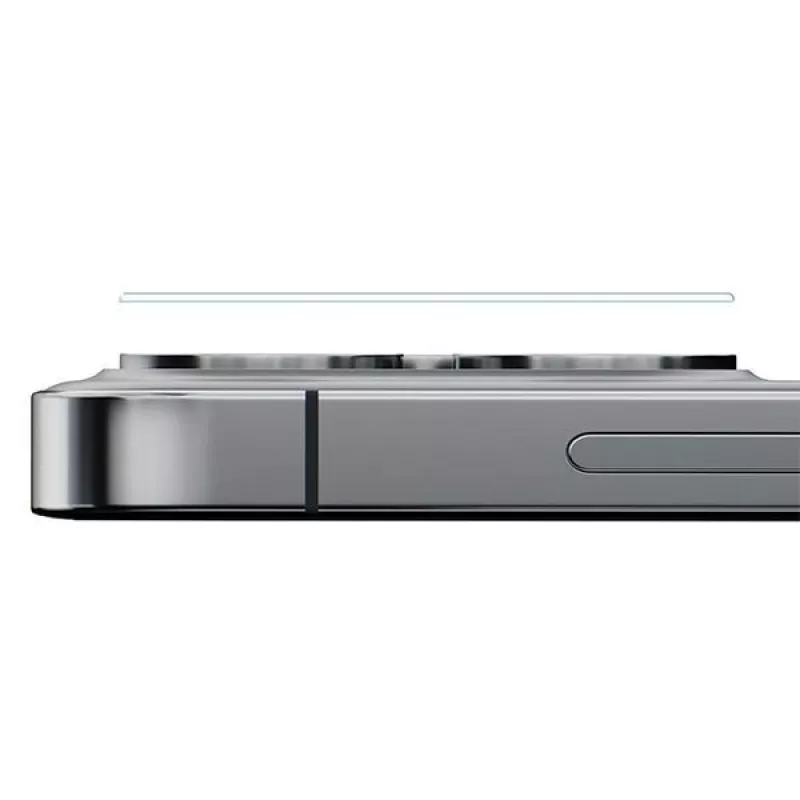 3MK Lens Pro Full Cover Szkło hartowane do ochrony obiektywu aparatu dla iPhone 14 Pro / 14 Pro Max z aluminiową ramką i ramką montażową (1 szt., czarny)