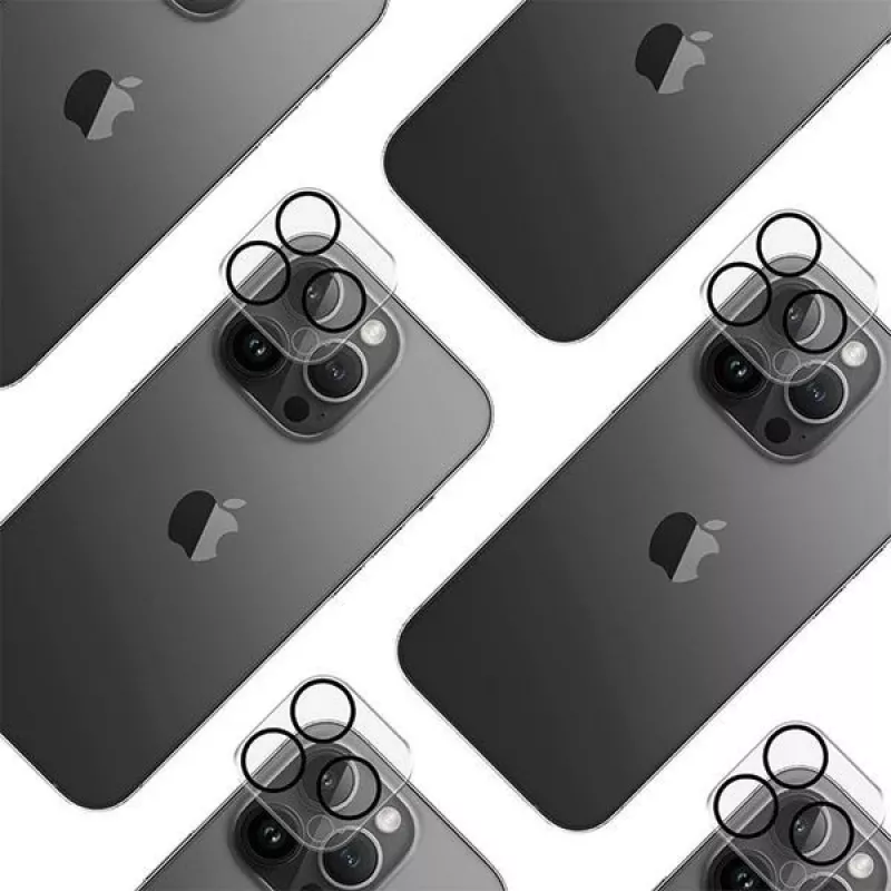 3MK Lens Pro Full Cover Szkło hartowane do ochrony obiektywu aparatu dla iPhone 14 Pro / 14 Pro Max z aluminiową ramką i ramką montażową (1 szt., czarny)