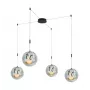 40W LED Lampa wisząca 2000lm Naturalna biel 4000K Czarny aluminium 400mm
