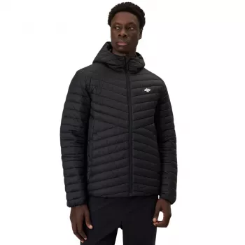 Kurtka męska 4F M0852 Deep Black na wiosnę/lato z powłoką DWR, rozmiar L