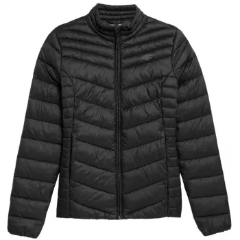 4F Damska kurtka puchowa F094 Głęboka czerń 4FSS23TDJAF094 20S