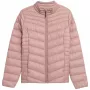 4F Damska pikowana kurtka puffer w kolorze jasnoróżowym H4Z21 KUDP002 rozmiar S