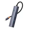 5-in-1 Hub Baseus UltraJoy Series USB-C na HDMI 4K@30Hz + 3x USB 3.0 + 1x PD (Szary)
