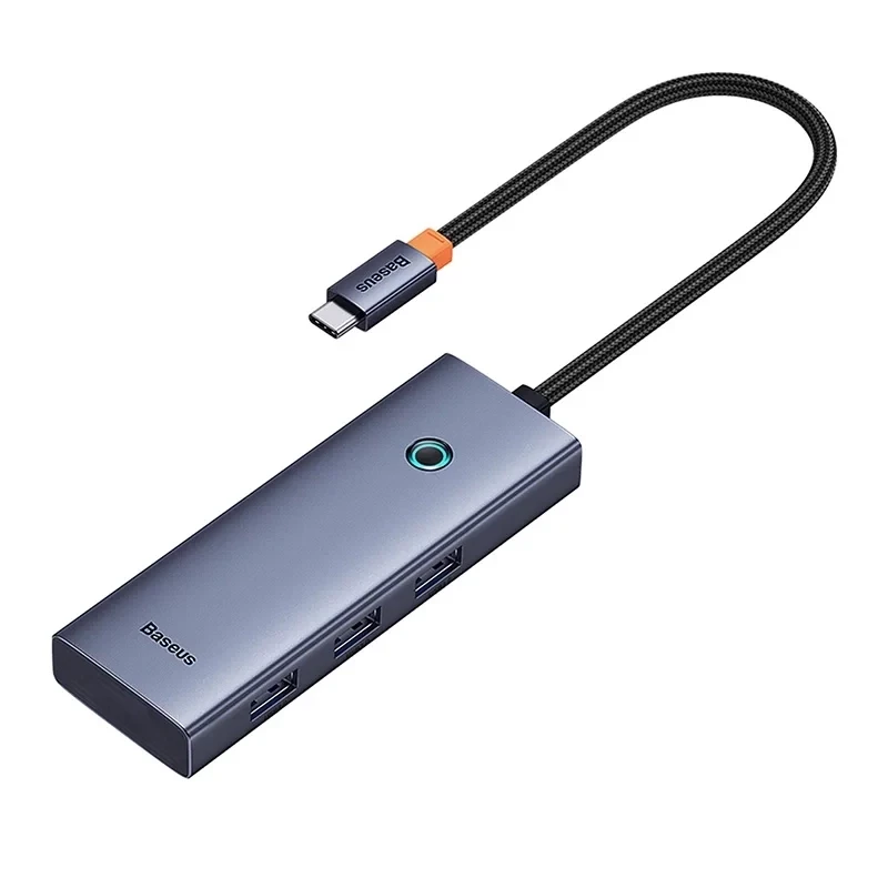 5-in-1 Hub Baseus UltraJoy Series USB-C na HDMI 4K@30Hz + 3x USB 3.0 + 1x PD (Szary)