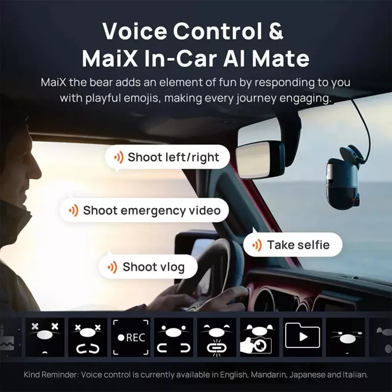 70mai Dash Cam 4K Omni X800 Czarny