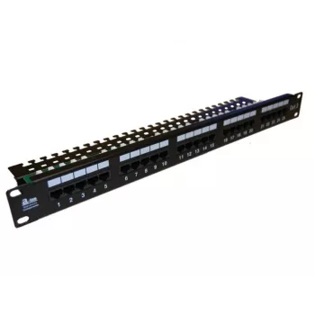 A-LAN Alantec PK012 Panel Krosowy 1U 24-Port RJ45 Cat.5e UTP Czarny