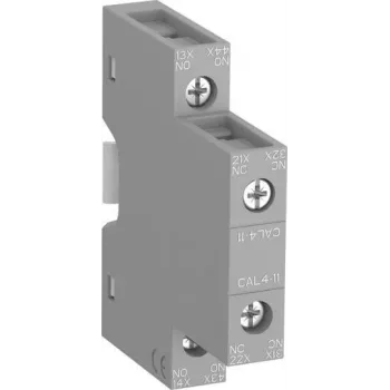 ABB CAL4-11 Blok styków pomocniczych 1NO+1NC montaż przedni z zaciskami śrubowymi (1SBN010120R1011)