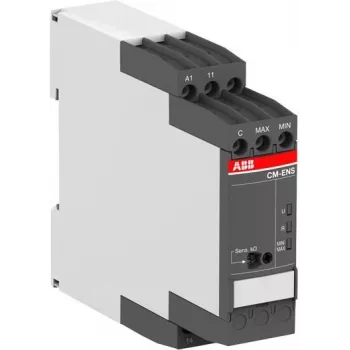 Przekaźnik kontroli poziomu ABB CM-ENS.13S, 24-240 V AC/DC, 1 styk przełączny, szyna DIN 1SVR730850R2100