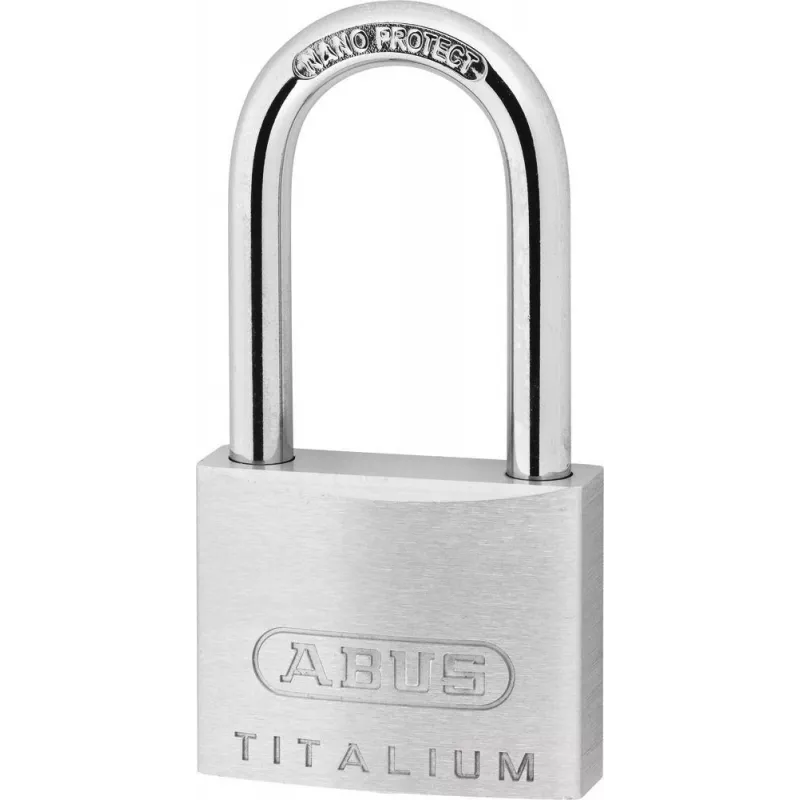 ABUS 64TI/40HB40 KD Kłódka Titalium z różnym kluczem, wysoki kabłąk, poziom bezpieczeństwa 5