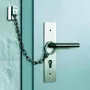 ABUS ABTS21540 Łańcuch do drzwi z pierścieniem zabezpieczającym, stal niklowana, 215 mm