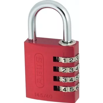 ABUS ABVS48813 Kłódka z litego mosiądzu z pałąkiem ze hartowanej stali, 45 mm, na klucz, 2 klucze