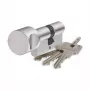 ABUS Wkładka bębenkowa podwójna 45x55mm matowy nikiel długa 3 klucze