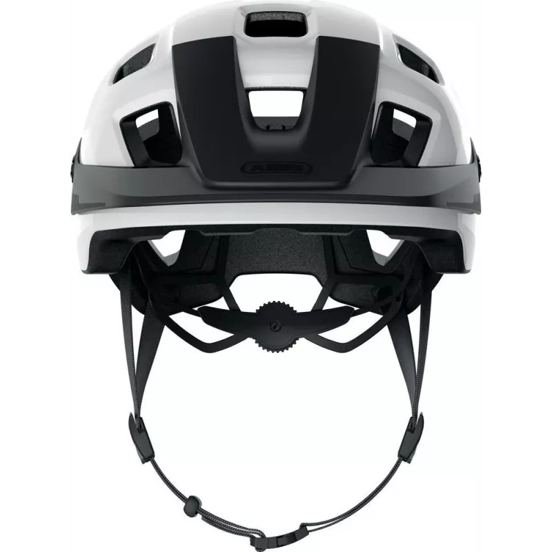 ABUS MoTrip Kask rowerowy ze stałym daszkiem - Velvet Black, rozmiar M (52-57 cm)