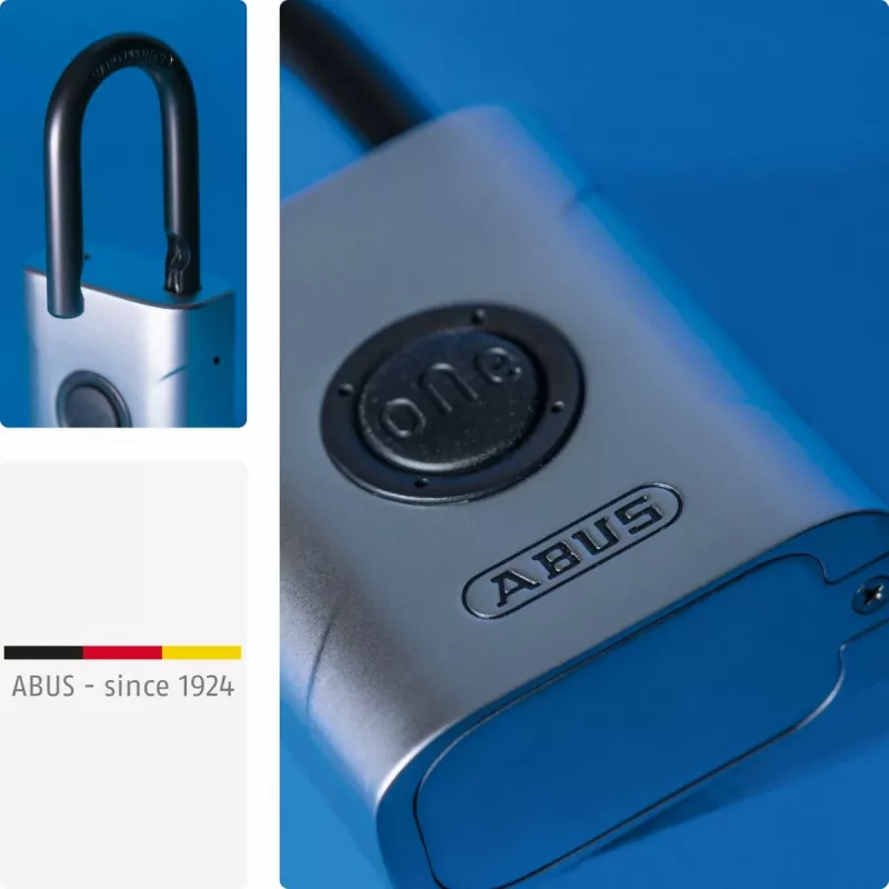 ABUS Security-Center ABEO10010 Kłódka Bluetooth, Srebrna