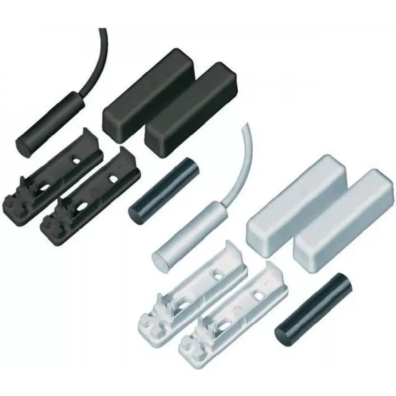 ABUS Security-Center MK2000W Przewodowy czujnik magnetyczny do drzwi i okien, kabel 5 m, biały