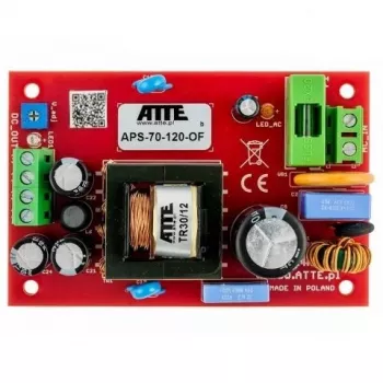 Zasilacz impulsowy SMPS 12V 6A 72W ATTE APS-70-120-OF