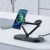 ACEFAST 15W Qi Ładowarka Bezprzewodowa do iPhone z MagSafe, Apple Watch i Apple AirPods Stojak Uchwyt Magnetyczny Czarny