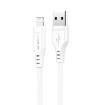 Acefast Apple Lightning do USB 1,2m 2,4A Kabel MFI Biały