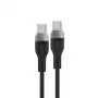 Acefast C11-03 3w1 USB-C na USB-C Kabel 100W 480Mbps 1.2m Czarny