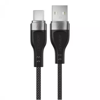 ACEFAST C11-04 USB-A do USB-C 3A Magnetyczny Pleciony Kabel 1,2m Czarny