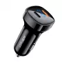 Ładowarka samochodowa ACEFAST 66W USB Type C / USB, PPS, Power Delivery, Quick Charge 4.0, AFC, FCP Czarna (B4 black)
