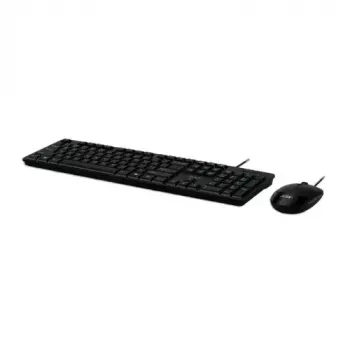 Acer AAK400 Wired Keyboard and Mouse Combo - US Layout - Black - Retail Pack