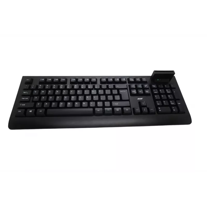 Klawiatura przewodowa Acer AKW320 z czytnikiem kart inteligentnych, układ US International, czarny