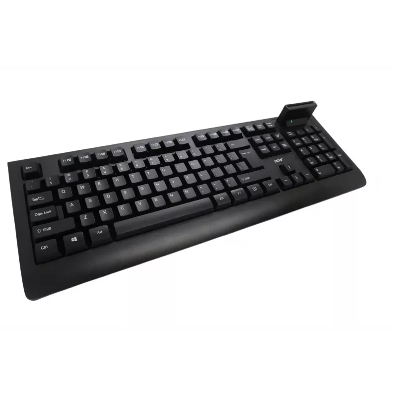 Klawiatura przewodowa Acer AKW320 z czytnikiem kart inteligentnych, układ US International, czarny