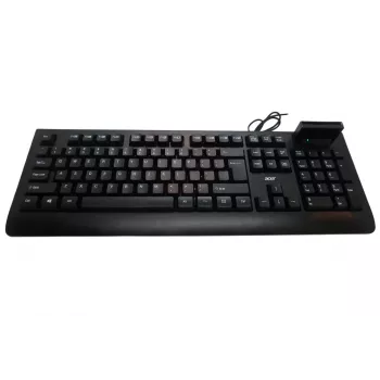 Klawiatura przewodowa Acer AKW320 z czytnikiem kart inteligentnych, układ US International, czarny