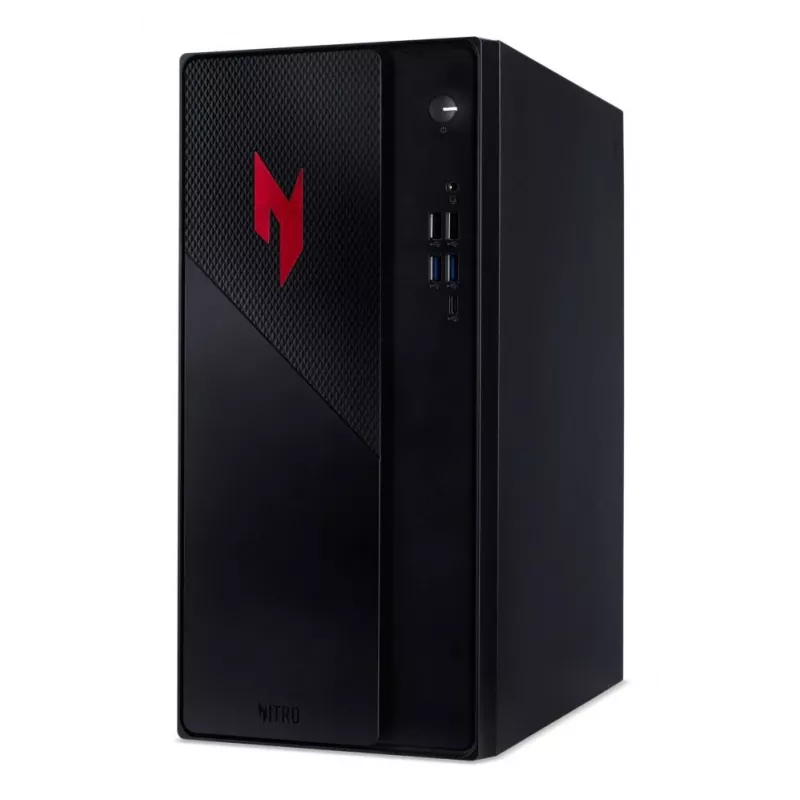 Acer Nitro N20-101 Gaming Desktop PC, Intel Core i5-13400F, 32GB DDR4, 1TB NVMe SSD, NVIDIA GeForce RTX 3050, Windows 11 Home, czarny z czerwonymi akcentami